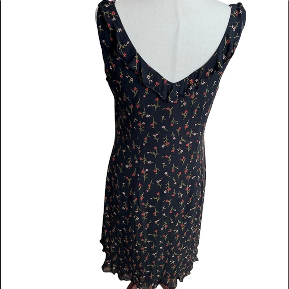 David Warren New York Black Floral Dress - Picture 4 of 6